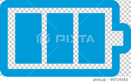 Simple illustration icon of remaining battery power 99724368