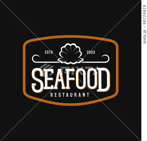 Classic Retro Vintage Label Badge for Restaurant Design Inspiration Seashell Pearl Seashell Logo 99724828