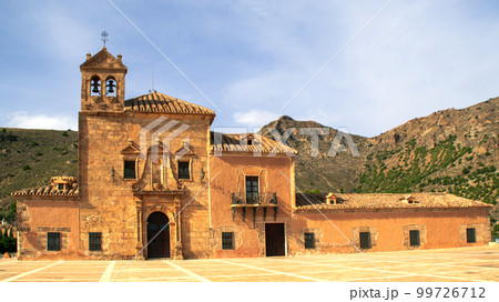 View on Monastery in Albox, Andalucia Spain. Santuario Del Saliente, historical land mark in Southern Spain. View on Monastery in Albox, Andalucia Spain. Santuario Del Saliente, historical land mark in Southern Spain. 99726712