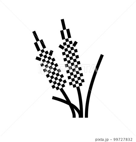 rye plant food line icon vector illustration 99727832