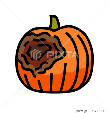 pumpkin rotten food color icon vector illustration pumpkin rotten food color icon vector illustration 99728346