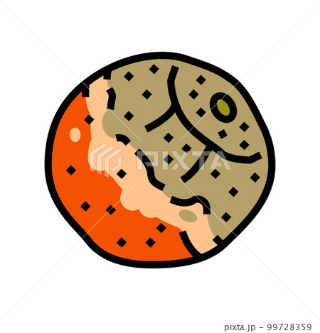 orange rotten food color icon vector illustration orange rotten food color icon vector illustration 99728359