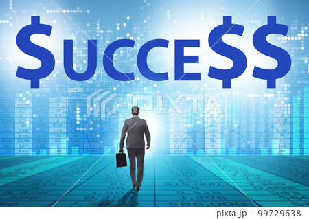 Business success concept with businessman 99729638