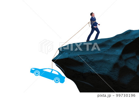 Business people in car loan concept 99730196