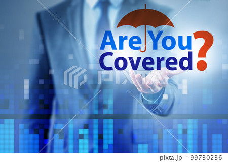 Comprehensive insurance concept with question Comprehensive insurance concept with question 99730236