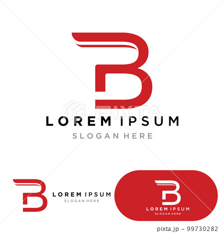 Abstract letter b logo vector. B logo symbol icon design template. Abstract letter b logo vector. B logo symbol icon design template. 99730282