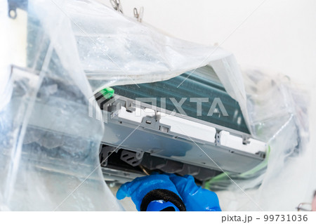 大掃除、エアコンクリーニング、掃除、エアコン、クーラー、ハウスクリーニング、冷房、汚れ、高圧洗浄 99731036