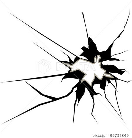 broken mirror icon 99732349