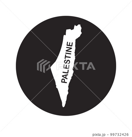 Palestine map icon Palestine map icon 99732426