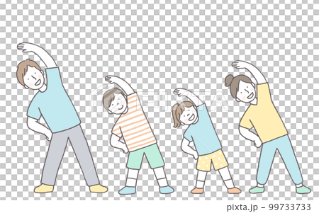 家族でラジオ体操 99733733