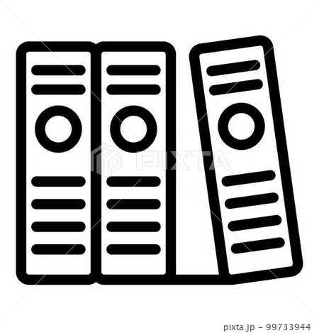 Certificate standard folders icon. Outline certificate standard folders vector icon for web design isolated on white background 99733944