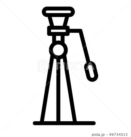 Tripod icon. Outline tripod vector icon for web design isolated on white background Tripod icon. Outline tripod vector icon for web design isolated on white background 99734013
