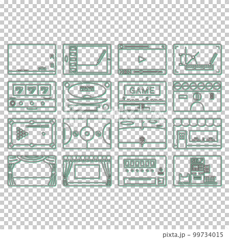 矩形圖標設置顏色陰影 99734015