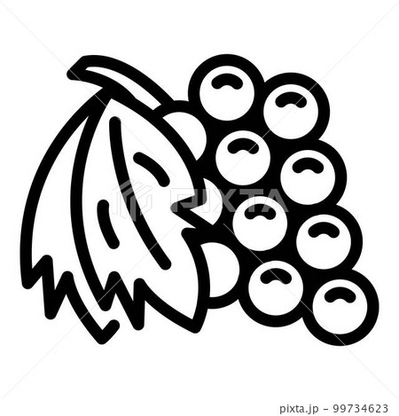 Greece fresh grapes icon. Outline greece fresh grapes vector icon for web design isolated on white background 99734623