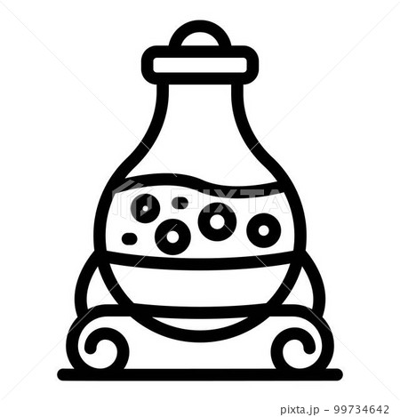 Greek oil bottle icon. Outline greek oil bottle vector icon for web design isolated on white background 99734642