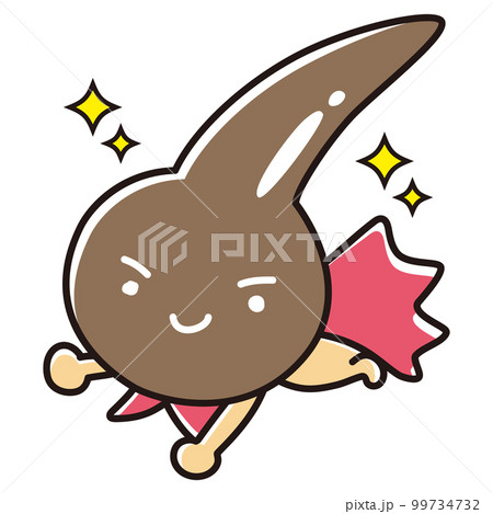 茶髪のヒーローキャラクター 茶髪のヒーローキャラクター 99734732