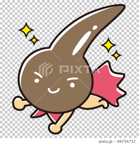 茶髪のヒーローキャラクター 茶髪のヒーローキャラクター 99734732