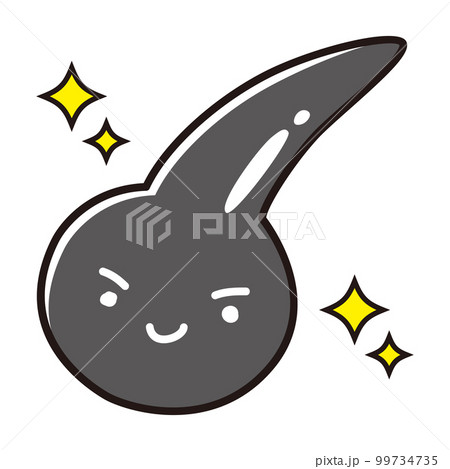 黒い一本毛のキャラクター 黒い一本毛のキャラクター 99734735