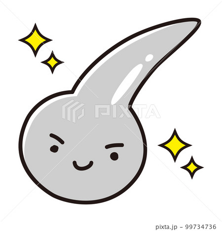 白髪の一本毛のキャラクター 99734736