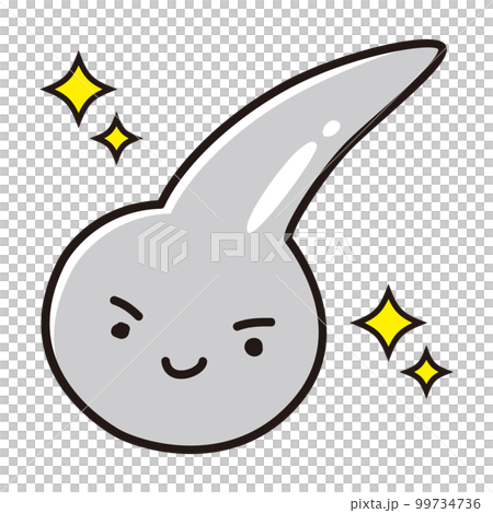 白髪の一本毛のキャラクター 99734736