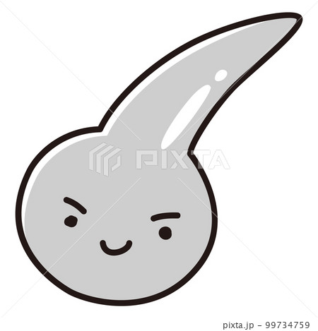 白髪の一本毛のキャラクター 99734759