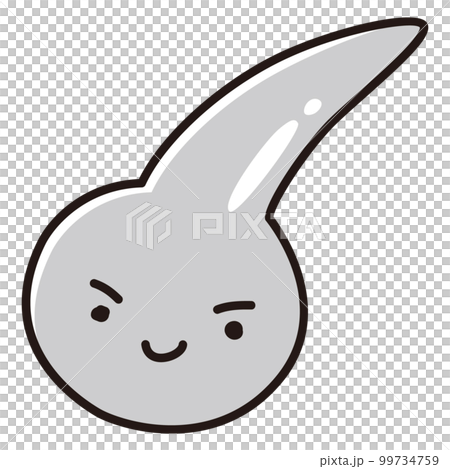 白髪の一本毛のキャラクター 99734759