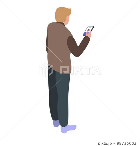 Street video call icon. Isometric of street video call vector icon for web design isolated on white background Street video call icon. Isometric of street video call vector icon for web design isolated on white background 99735002