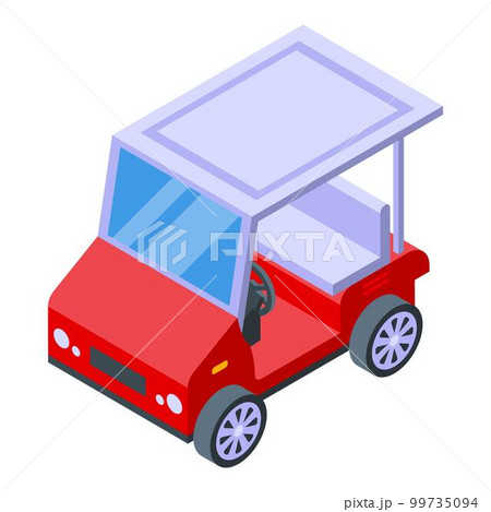 Auto golf cart icon. Isometric of auto golf cart vector icon for web design isolated on white background 99735094