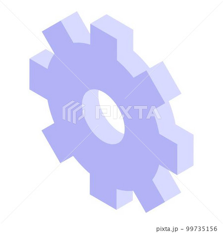 Outsource gear task icon. Isometric of outsource gear task vector icon for web design isolated on white background 99735156