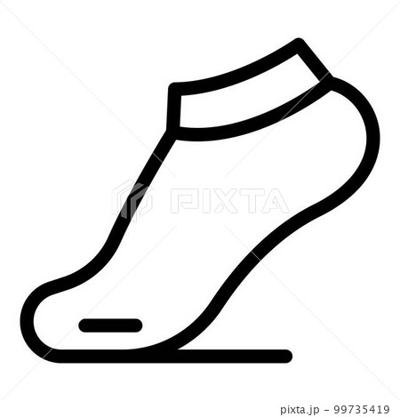 Soccer sock icon. Outline soccer sock vector icon for web design isolated on white background Soccer sock icon. Outline soccer sock vector icon for web design isolated on white background 99735419