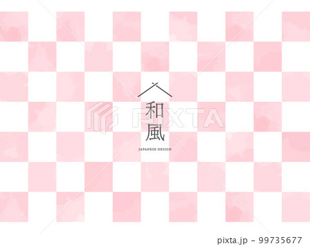 春の桜色和風背景　Spring Cherry Blossom Japanese 99735677