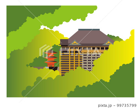 清水寺　（エンボス）古都京都の世界遺産 99735799