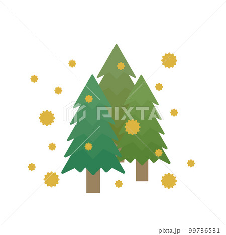 スギ花粉のイラスト3 スギ花粉のイラスト3 99736531