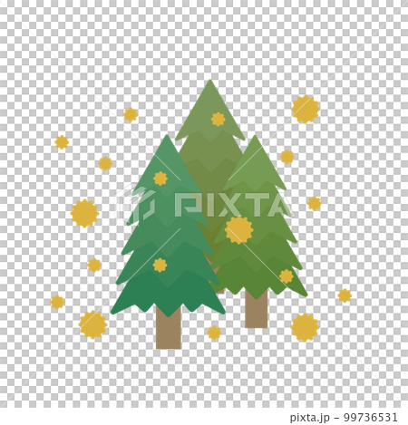 スギ花粉のイラスト3 スギ花粉のイラスト3 99736531