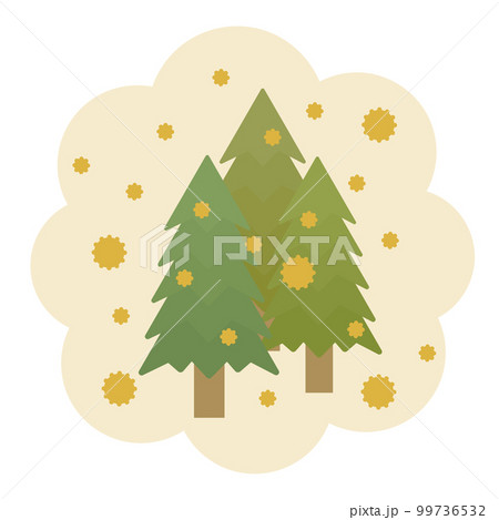 スギ花粉のイラスト4 スギ花粉のイラスト4 99736532