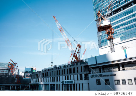 変貌する東京 工事中の渋谷駅西口周辺 2023.02 b-4 クールカラー 変貌する東京 工事中の渋谷駅西口周辺 2023.02 b-4 クールカラー 99736547