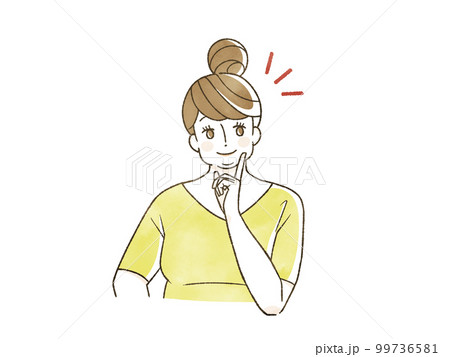 笑顔の肥満女性 99736581