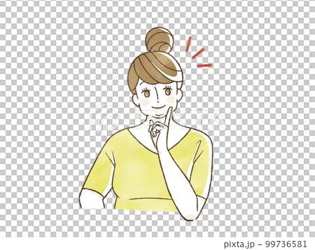 笑顔の肥満女性 99736581