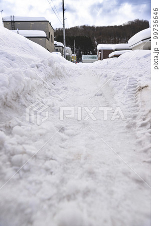 ザクザクの雪道 99736646