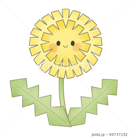 手描き風 かわいい たんぽぽイラスト 手描き風 かわいい たんぽぽイラスト 99737292