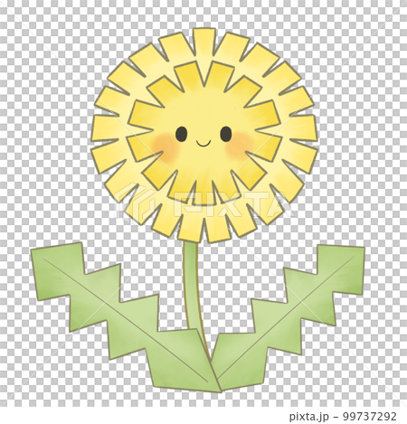 手描き風 かわいい たんぽぽイラスト 手描き風 かわいい たんぽぽイラスト 99737292