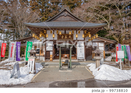 残雪の比叡山延暦寺東塔　大黒堂 99738810
