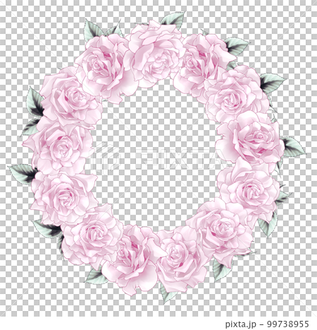 rose leaf illustration 99738955