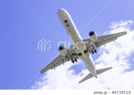 着陸する飛行機  エンブラエル E190 99739519