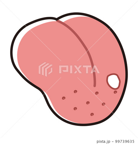 口内炎ができた舌のイラスト 99739635