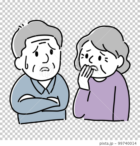 Senior couple troubling Senior couple troubling 99740014