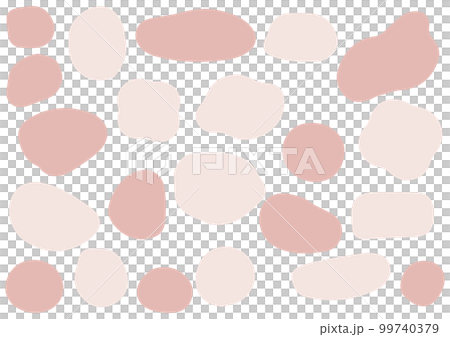 ゆるいフレームセット　抽象的　シェイプ 99740379