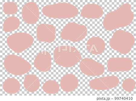 ゆるいフレームセット　抽象的　シェイプ 99740410