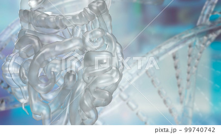 The viscera on sci background 3d rendering 99740742