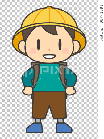 挺胸的小學低年級男生1（有輪廓） 99741991
